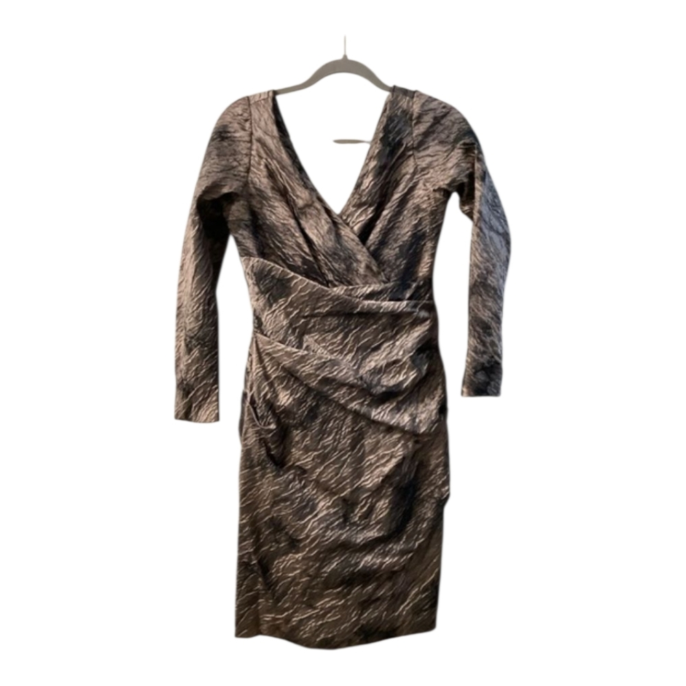 Siri Elegant Brown Long‎ Sleeve Dress
